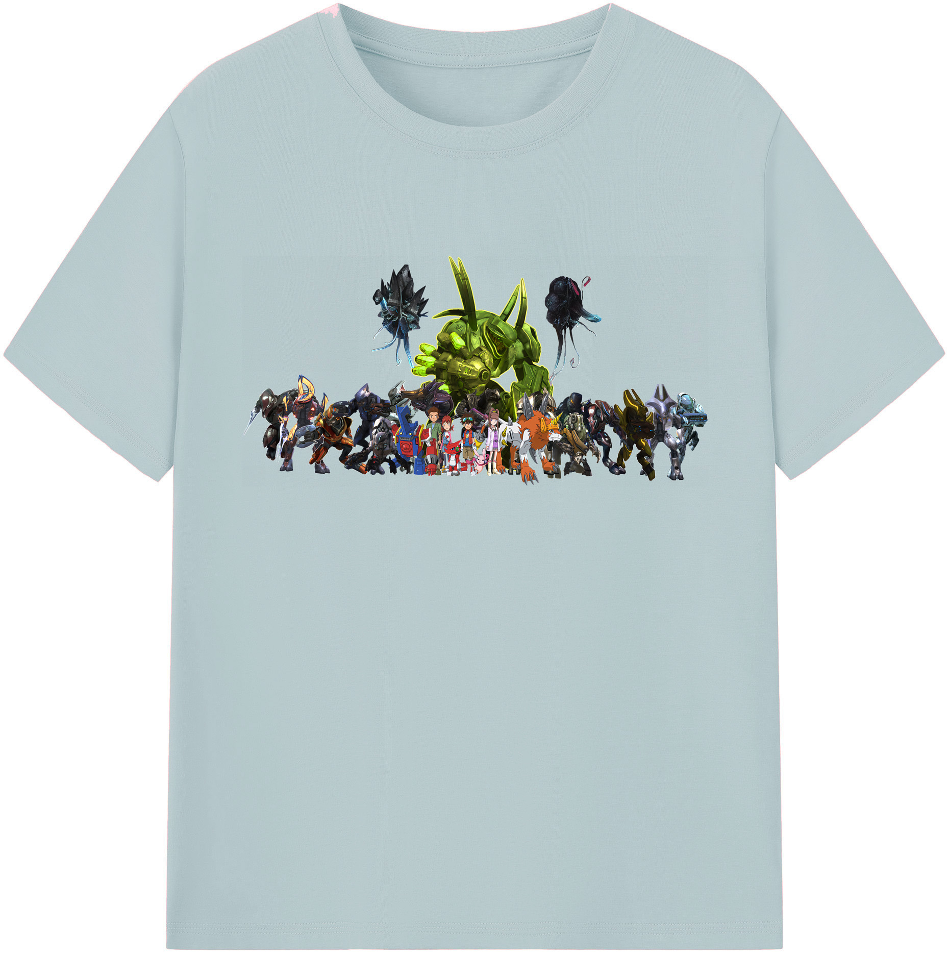（画像用） Digimon デジタルモンスター/デジモン 綿100％半袖Tシャツ（フロントプリント）